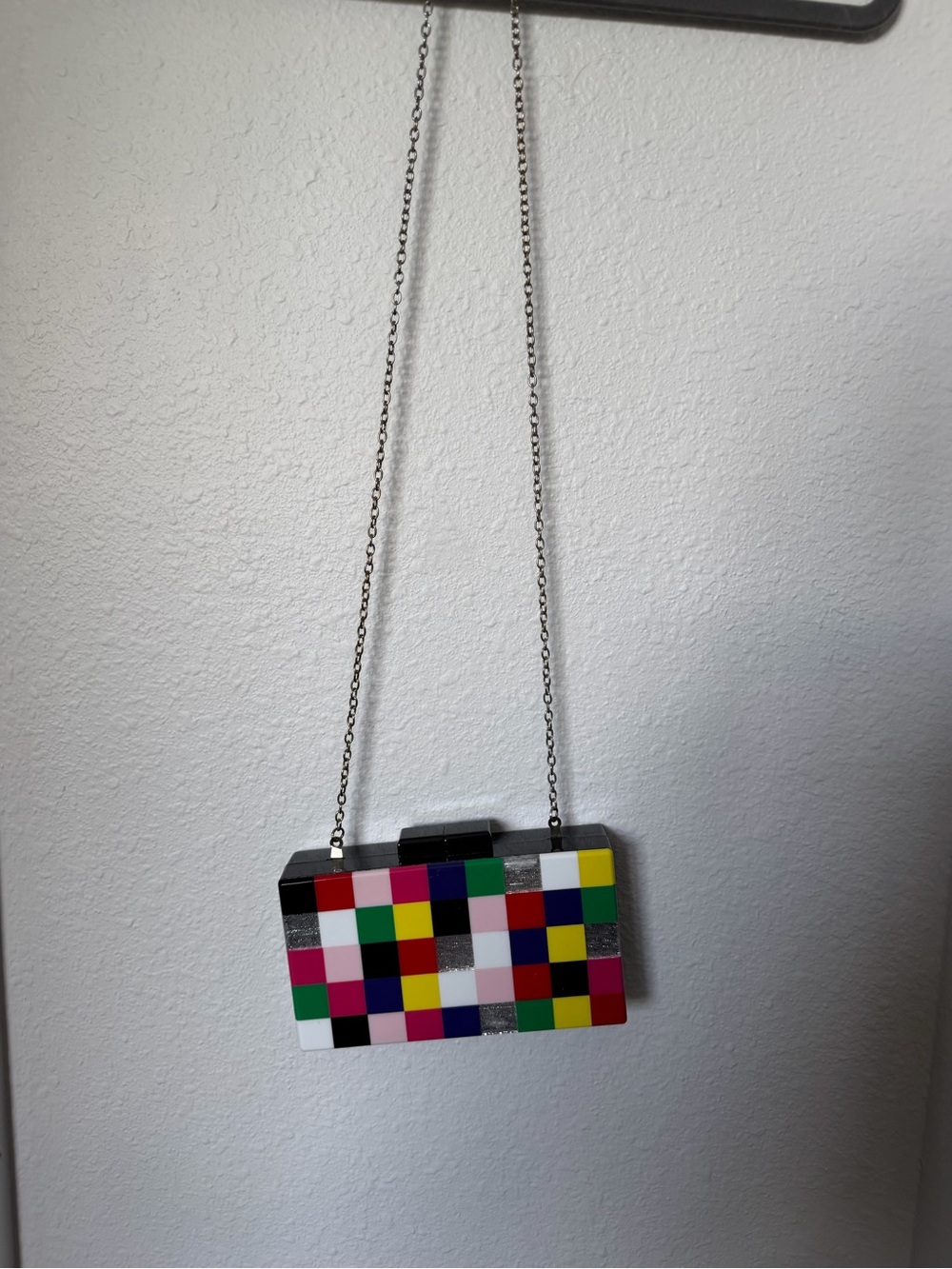 INC International Concepts Multicolor Acrylic Clutch - Picture 2 of 4
